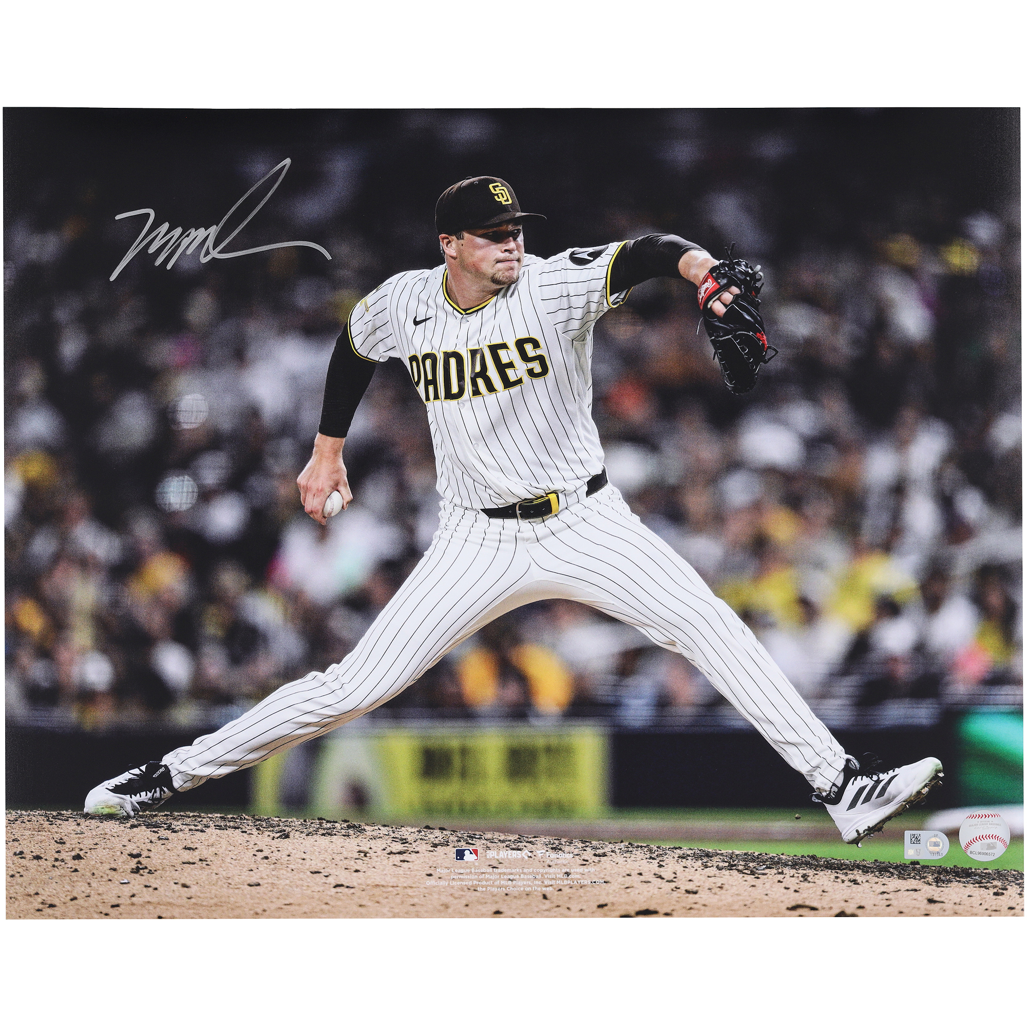 Mason Miller San Diego Padres Autographed 16" x 20" Pitching Photograph