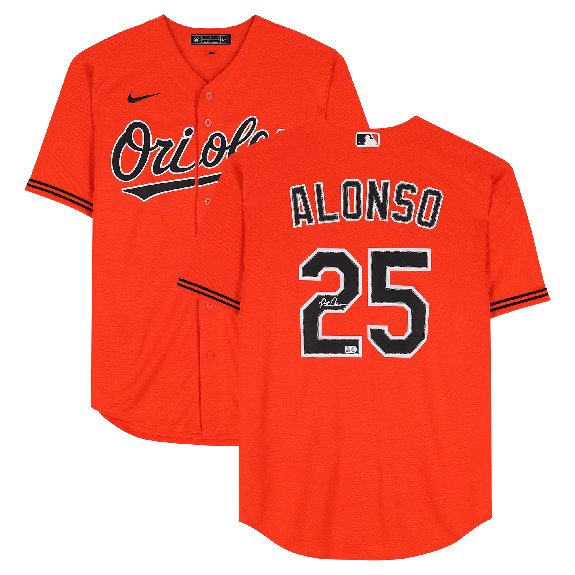Pete Alonso Baltimore Orioles Autographed Orange Nike Replica Jersey
