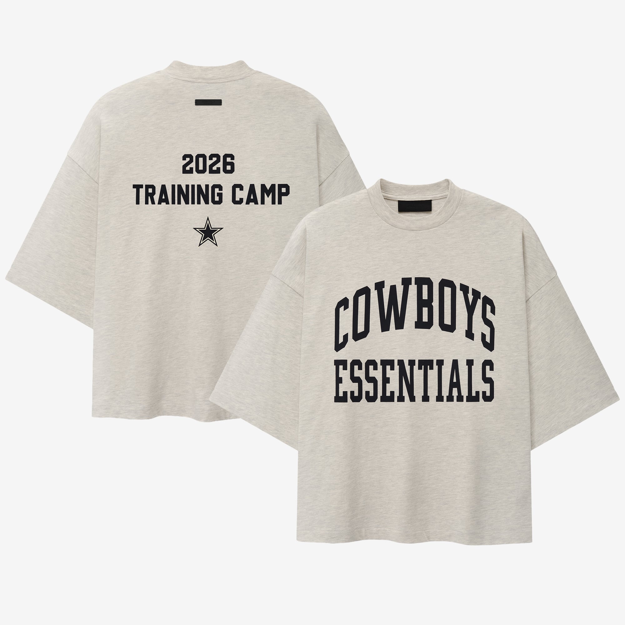 Men’s Fear of God Heather Gray Dallas Cowboys Training Camp Boxy T-Shirt
