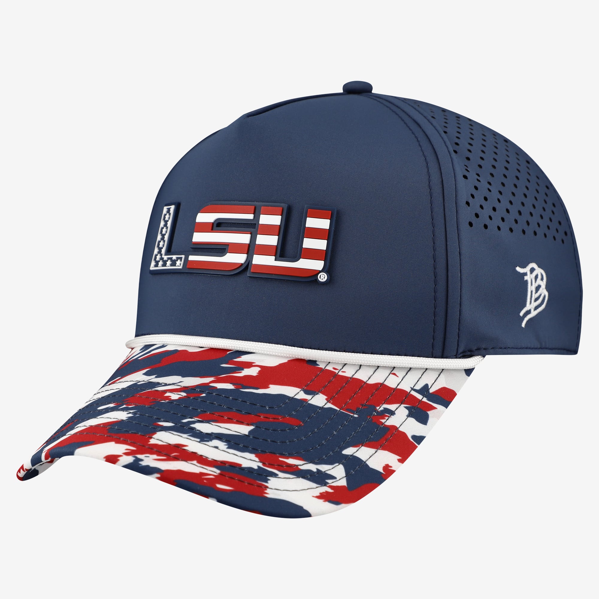 Unisex Branded Bills  Navy LSU Tigers Stars & Stripes Rope Adjustable Hat