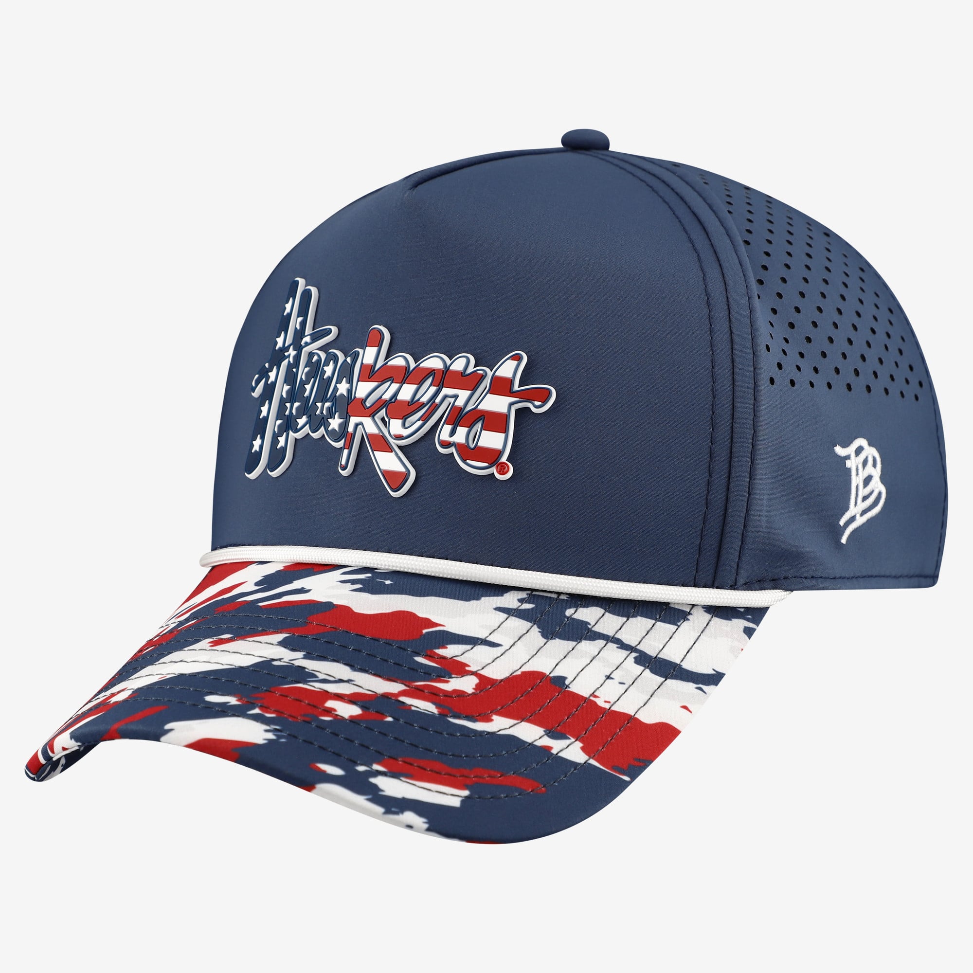 Unisex Branded Bills  Navy Nebraska Huskers Stars & Stripes Rope Adjustable Hat