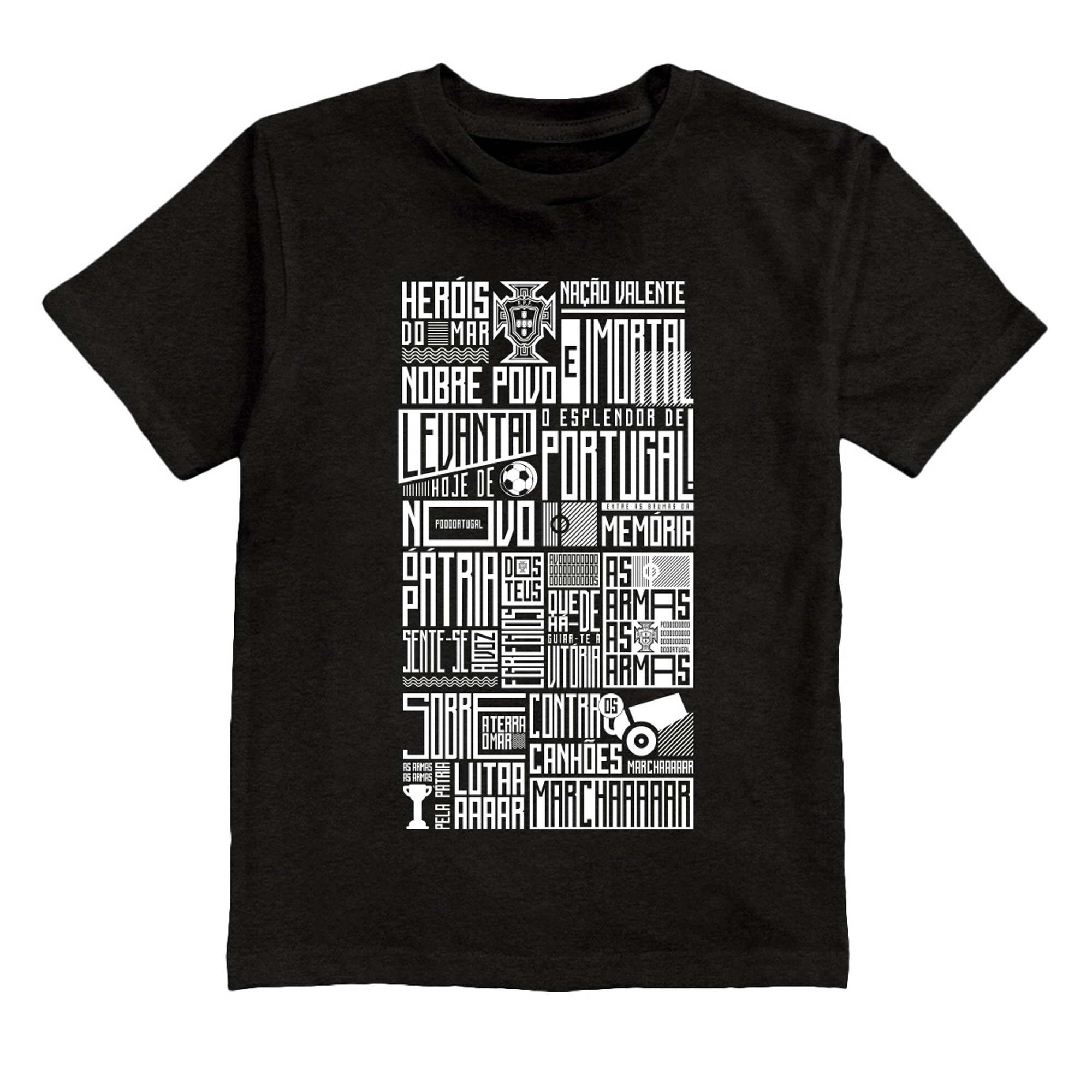 Toddler Vive La Fete Black Portugal National Team Word Graphic T-Shirt