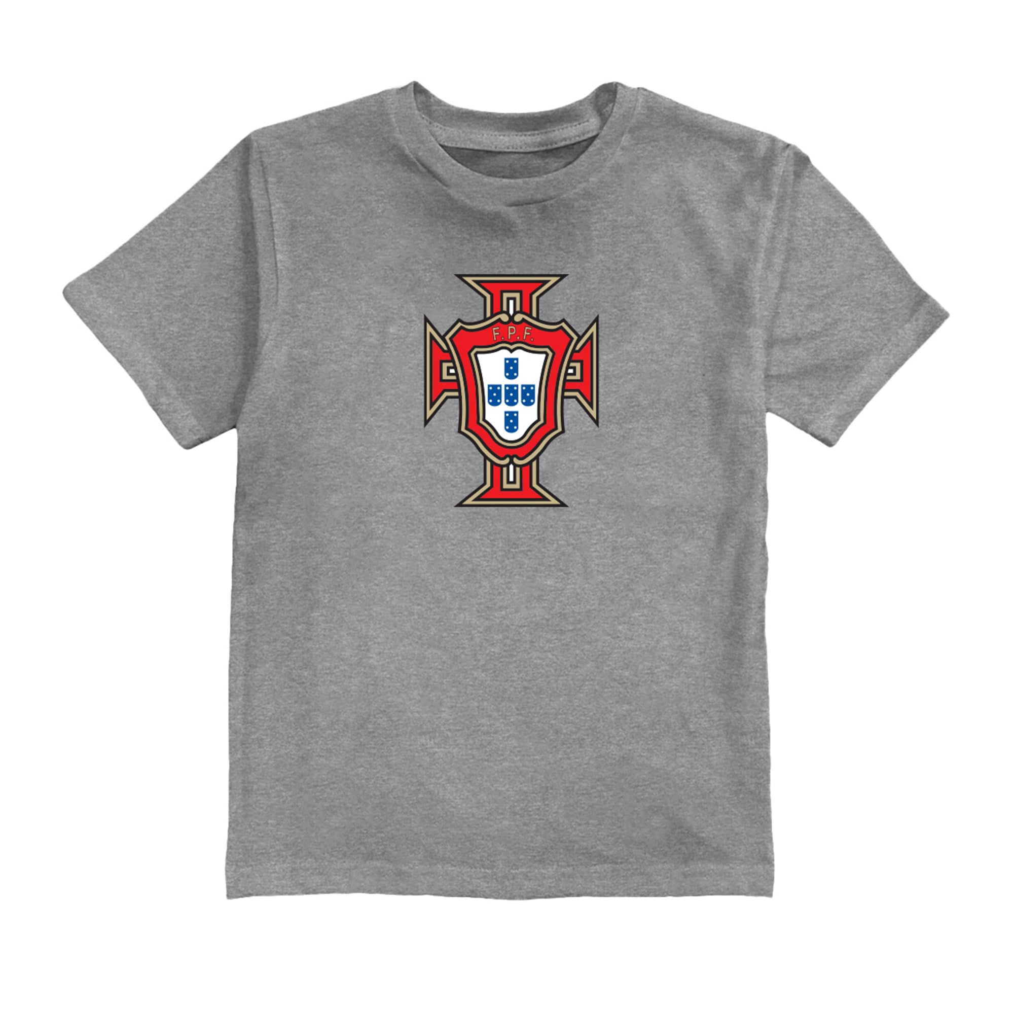 Youth Vive La Fete Gray Portugal National Team Color Badge T-Shirt