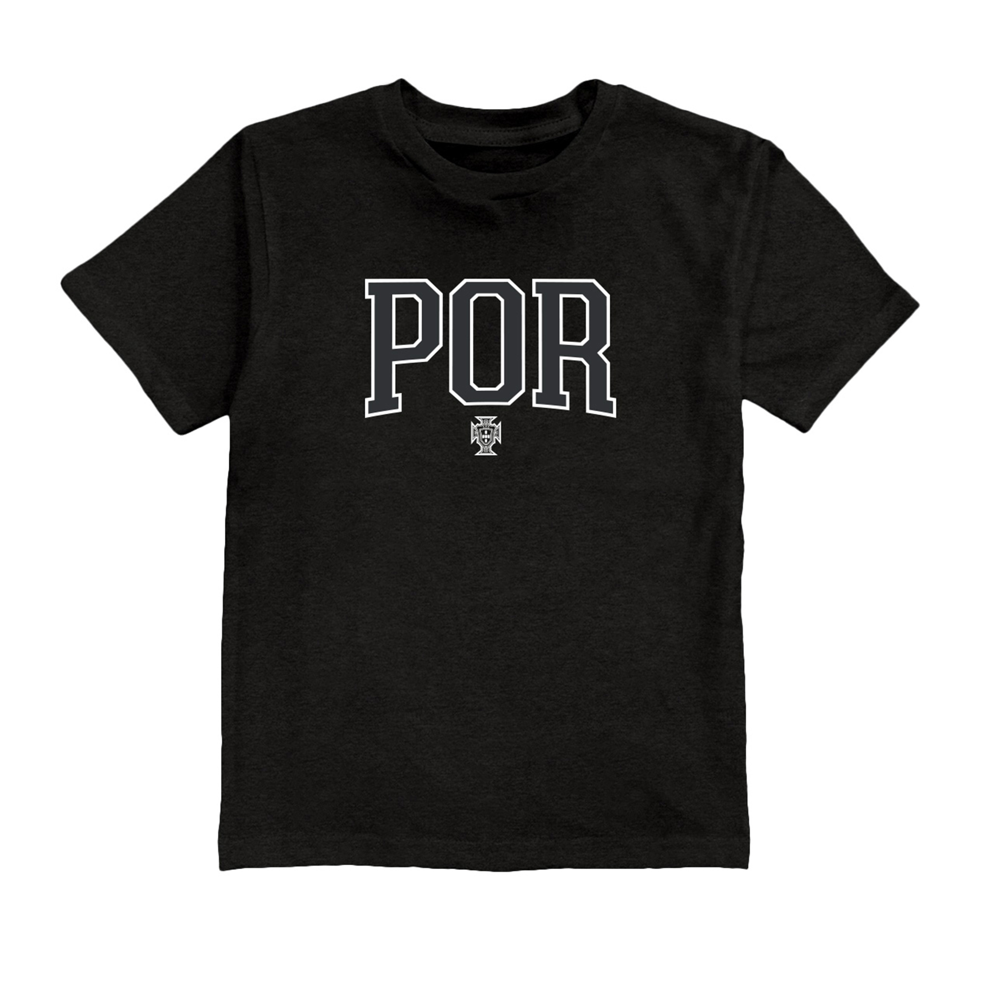 Youth Vive La Fete Black Portugal National Team POR Logo T-Shirt