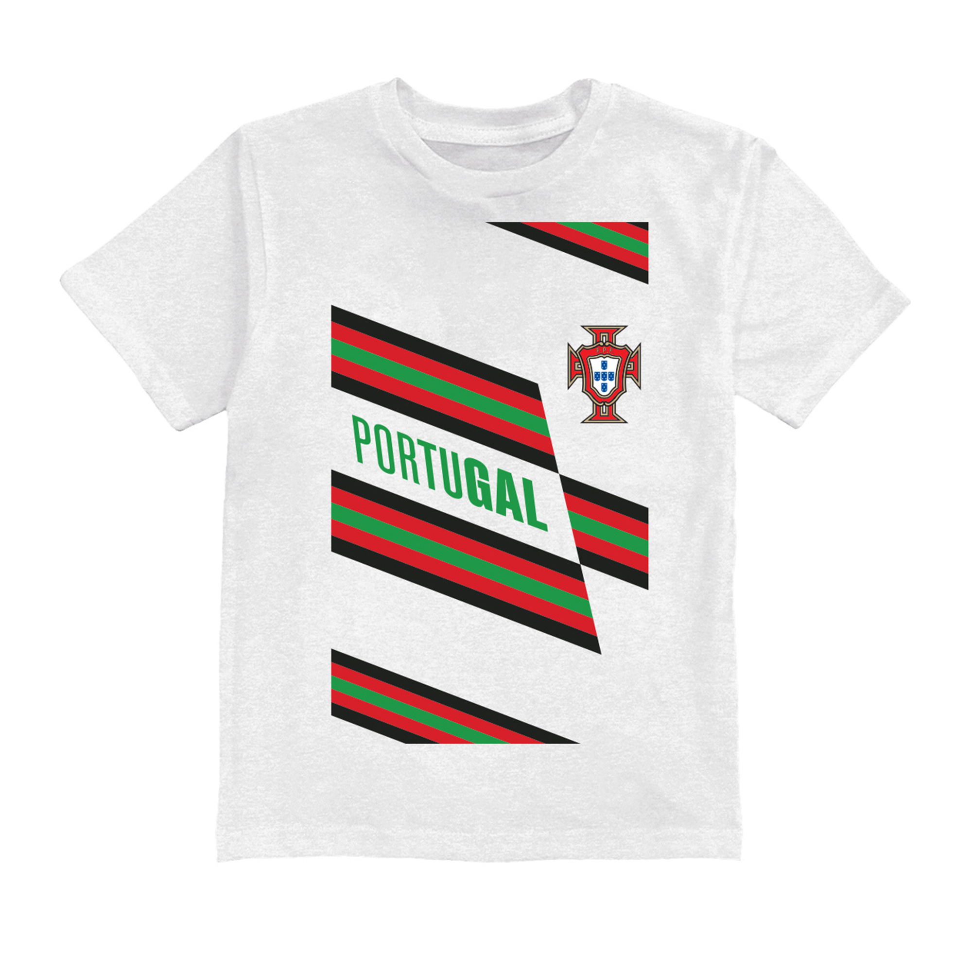 Toddler Vive La Fete White Portugal National Team Stripes & Logo T-Shirt