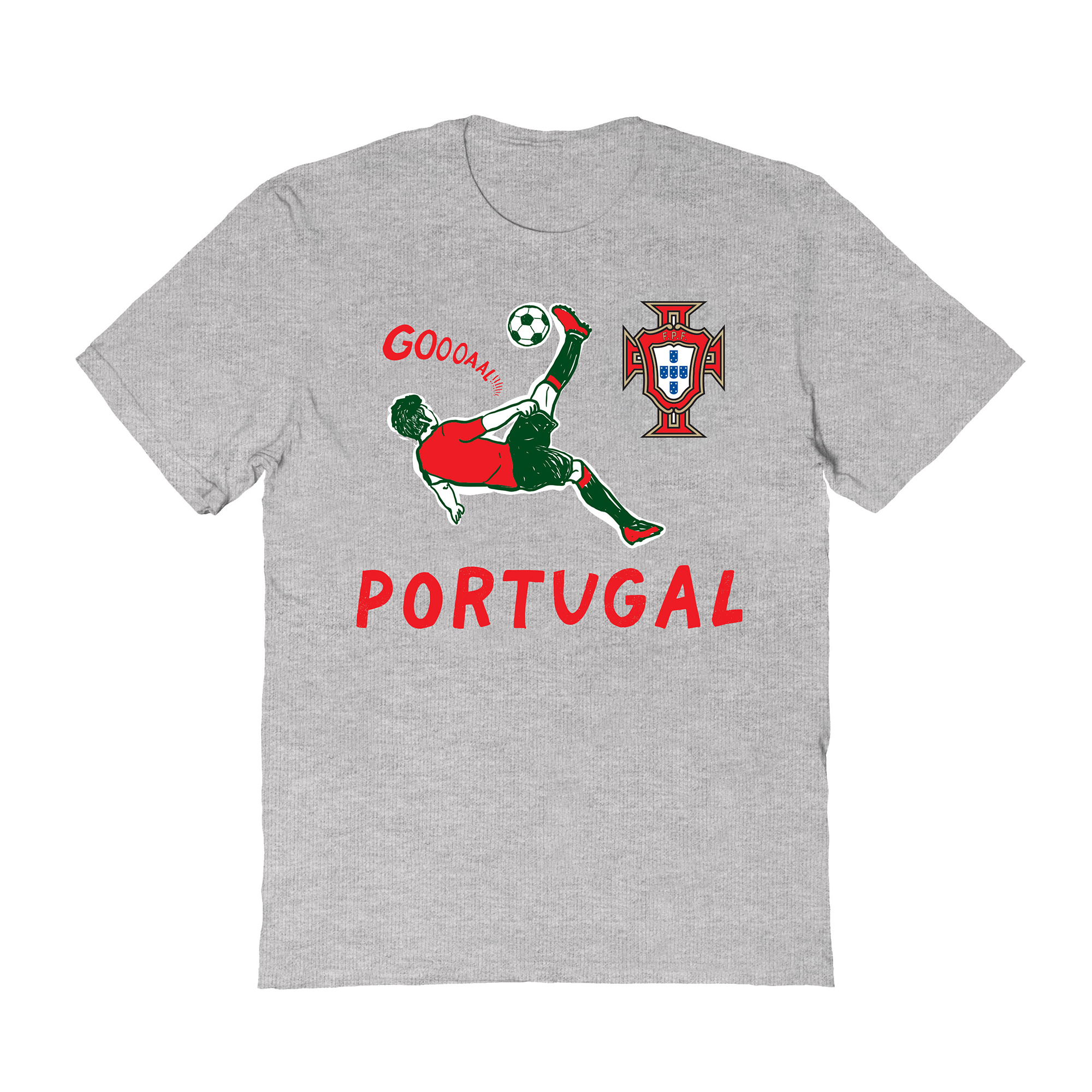 Toddler Vive La Fete Gray Portugal National Team Chilena T-Shirt