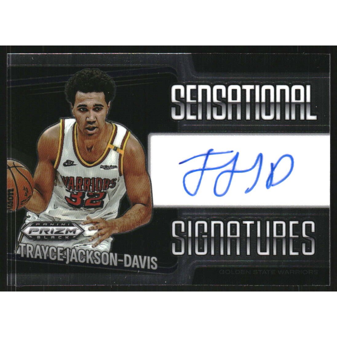 2024-25 Panini Prizm Black Sensational Signatures #45 Trayce Jackson-Davis. rookie card picture