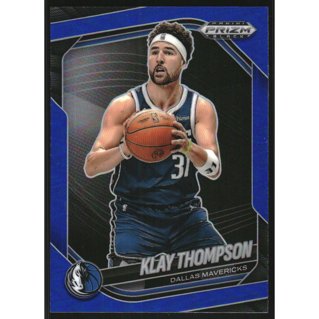 2024-25 Panini Prizm Black Prizms Blue #187 Klay Thompson 2024-25 Panini Prizm Black Prizms Blue #187 Klay Thompson