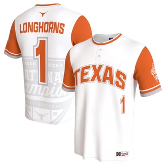 Youth GameDay Greats  White Texas Longhorns 2026 NCAA Softball National Champions Lightweight Commemorative Softball Jersey