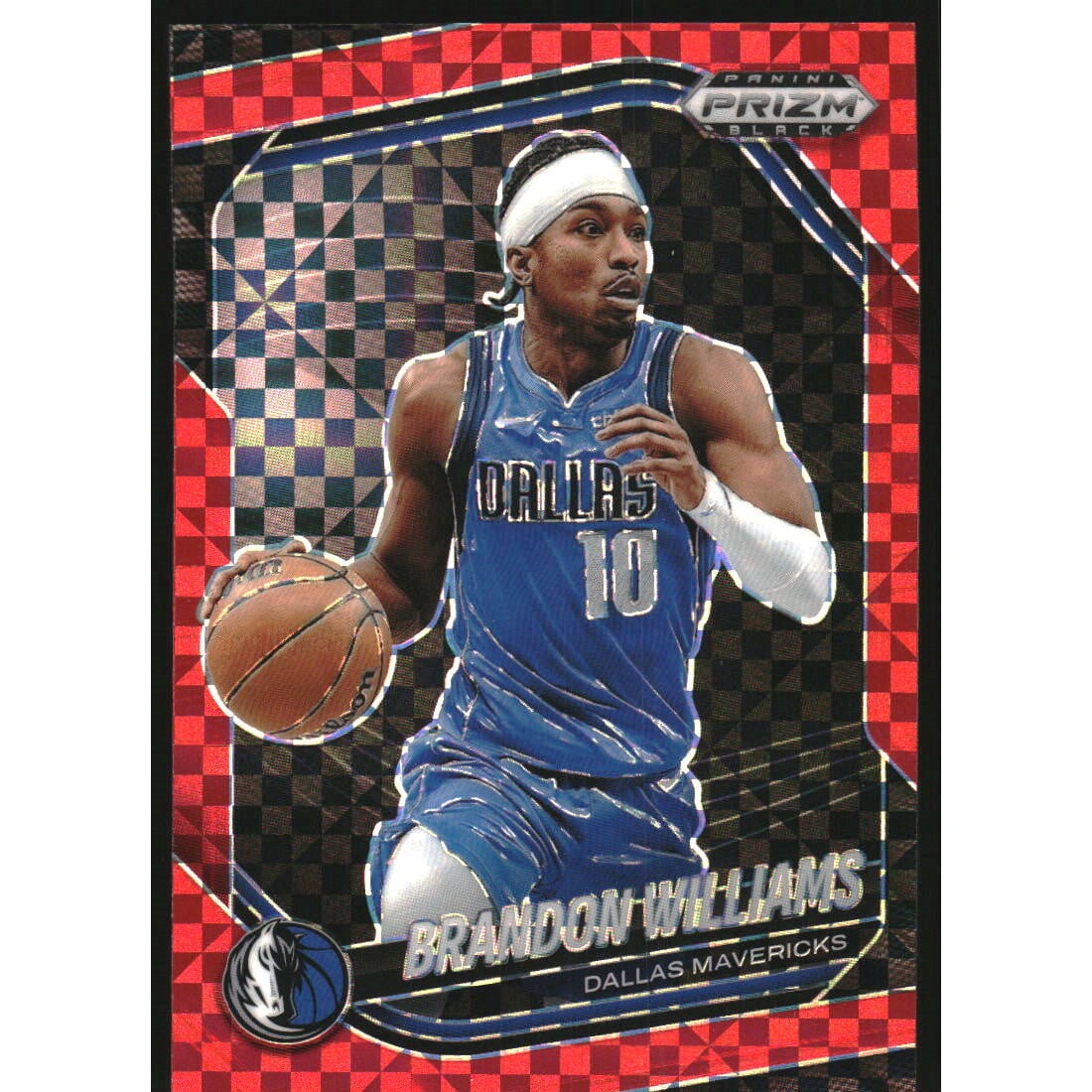 2024-25 Panini Prizm Black Prizms Red Power #219 Brandon Williams. rookie card picture