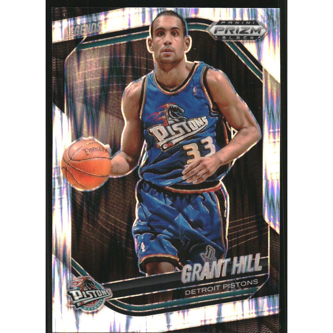 2024-25 Panini Prizm Black Prizms Skewed #287 Grant Hill LGD. rookie card picture