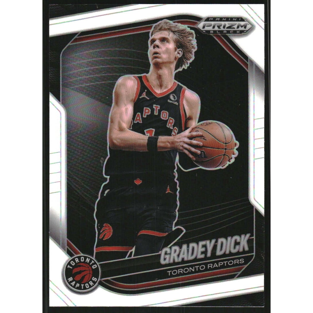 2024-25 Panini Prizm Black Prizms White #58 Gradey Dick. rookie card picture