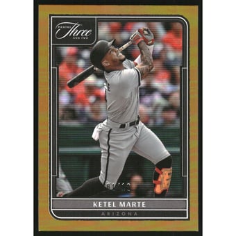 2022 Panini Three and Two Holo Gold #91 Ketel Marte