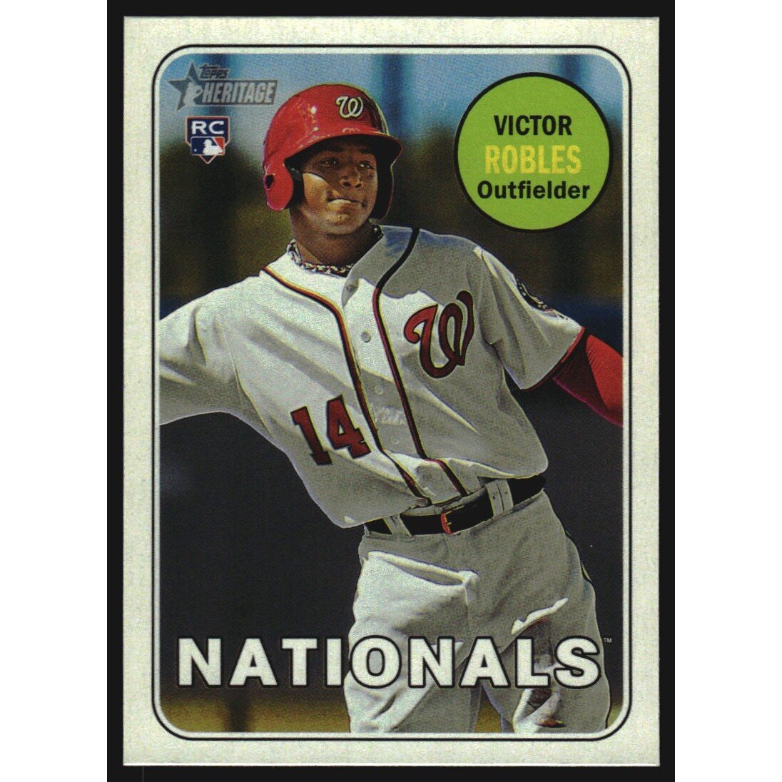 2018 Topps Heritage Team Color Swap Variations #284 Victor Robles. rookie card picture
