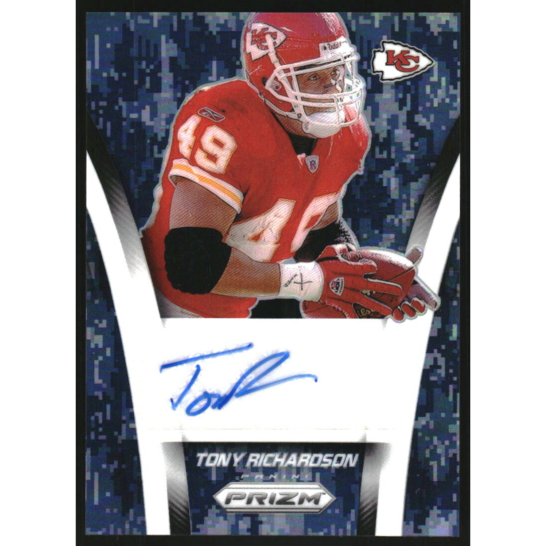 2024 Panini Prizm Flashback Autographs Prizm Navy Camo #10 Tony Richardson. rookie card picture
