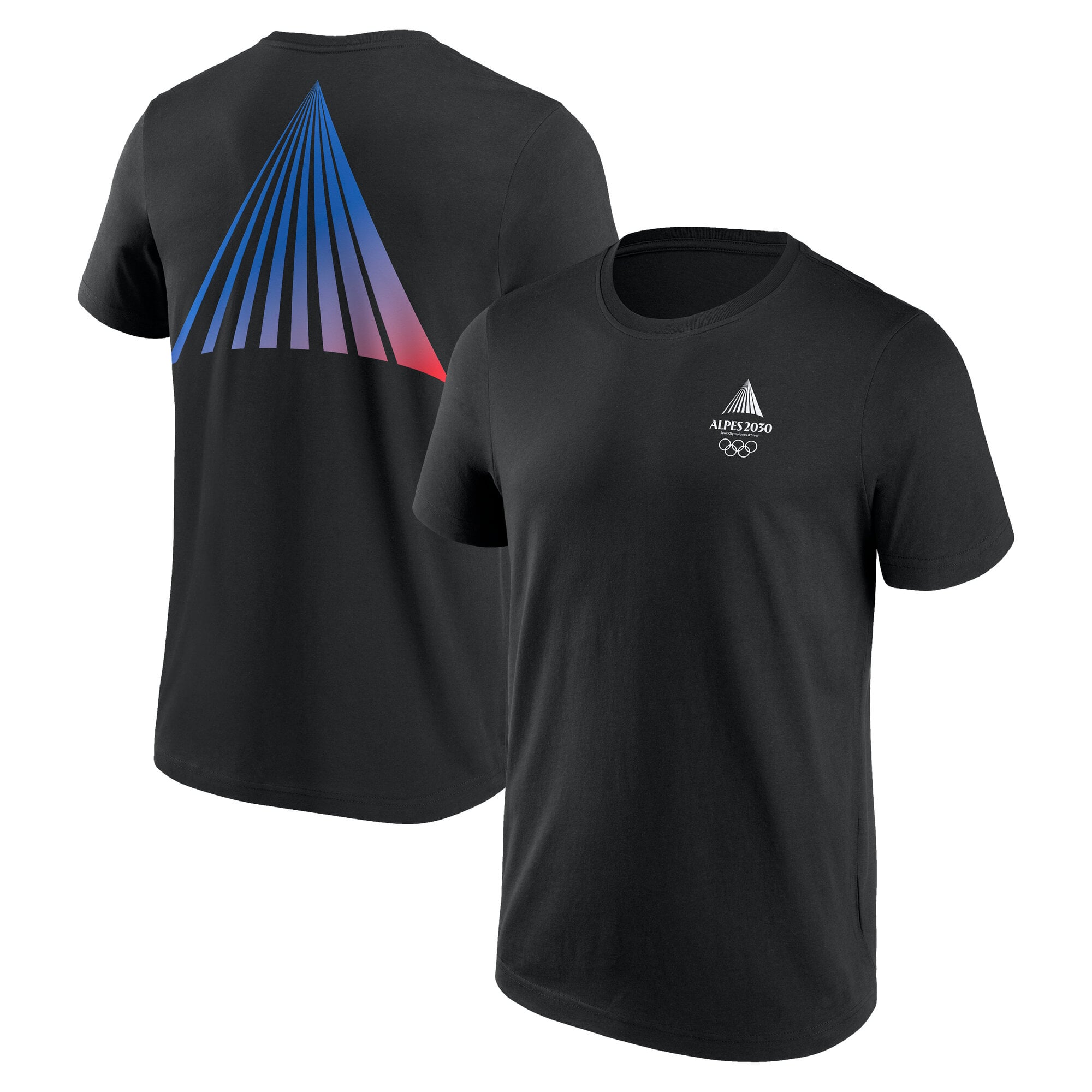 T-Shirt Alpes 2030 Olympics Horizons Graphique - Noir