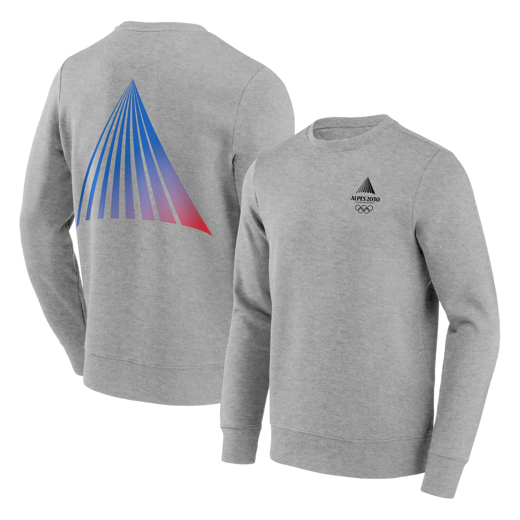 Sweat Alpes 2030 Olympics Horizons Graphique - Gris