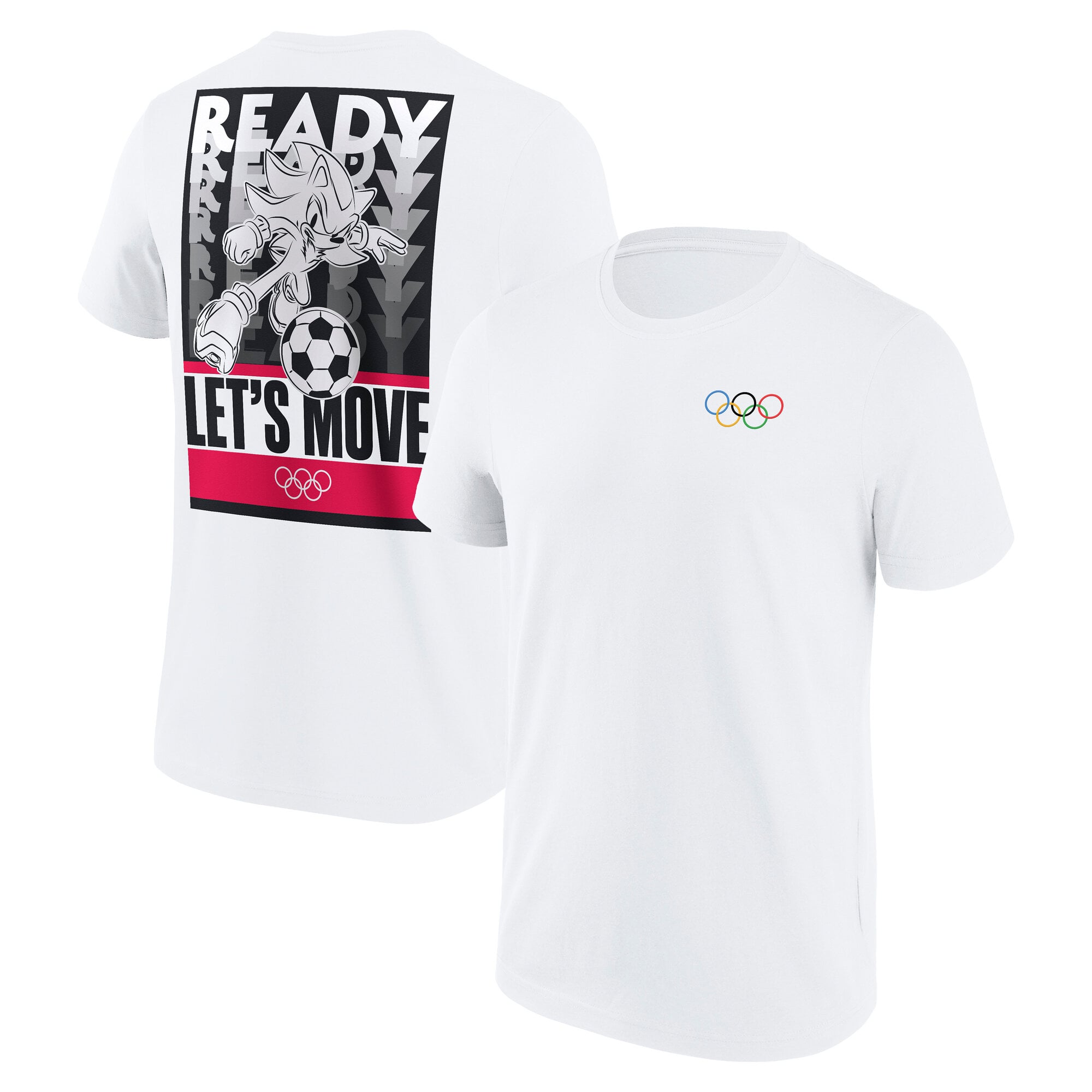 IOC x Sonic Let's Move Football Graphic T-Shirt - Bianca