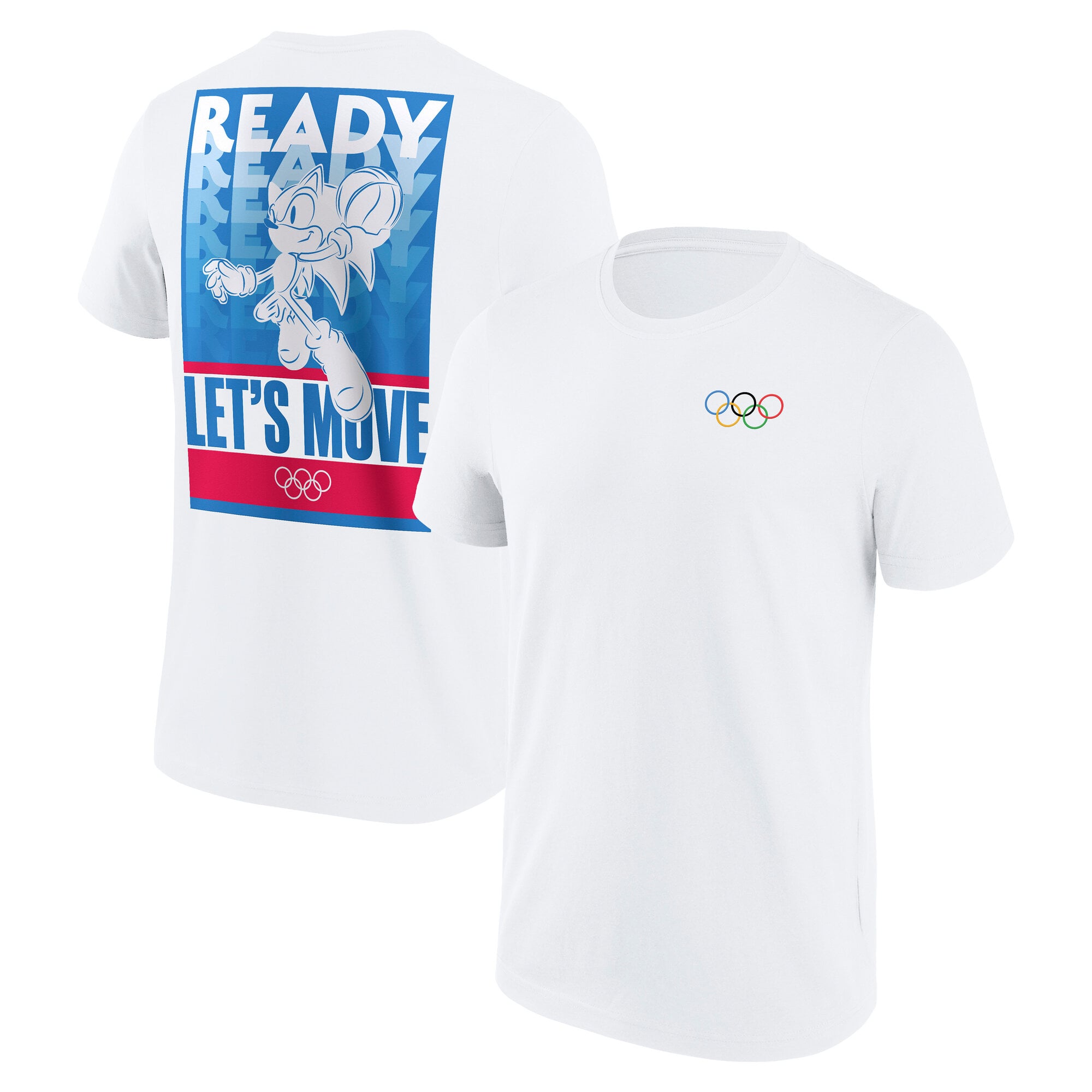 IOC x Sonic Let's Move Basketball Graphic T-Shirt - Bianca