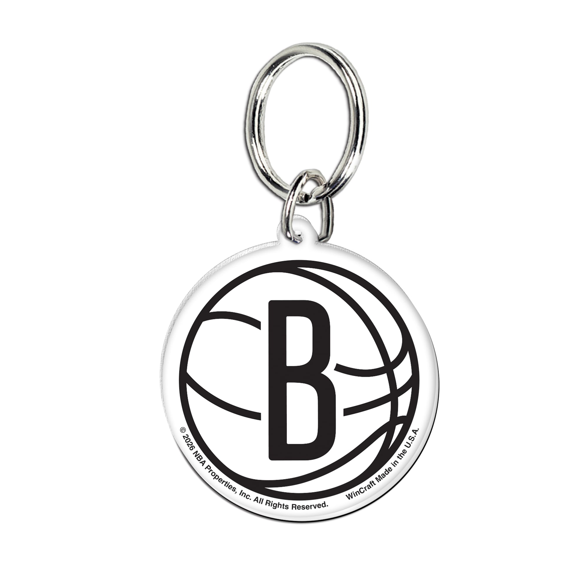 Portachiavi in ​​acrilico dei Brooklyn Nets
