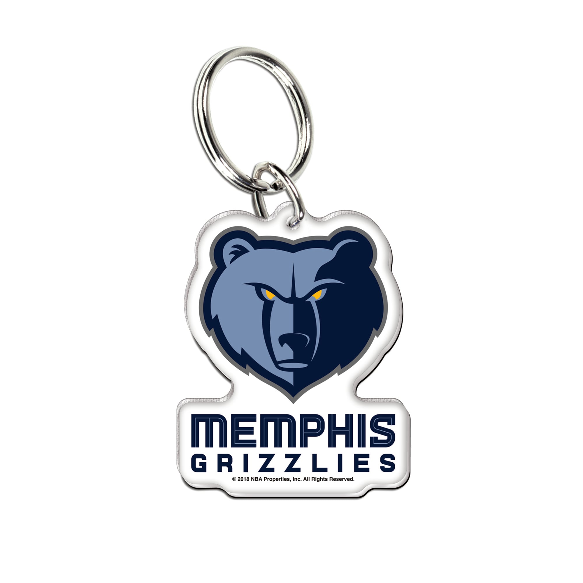 Portachiavi in acrilico dei Memphis Grizzlies