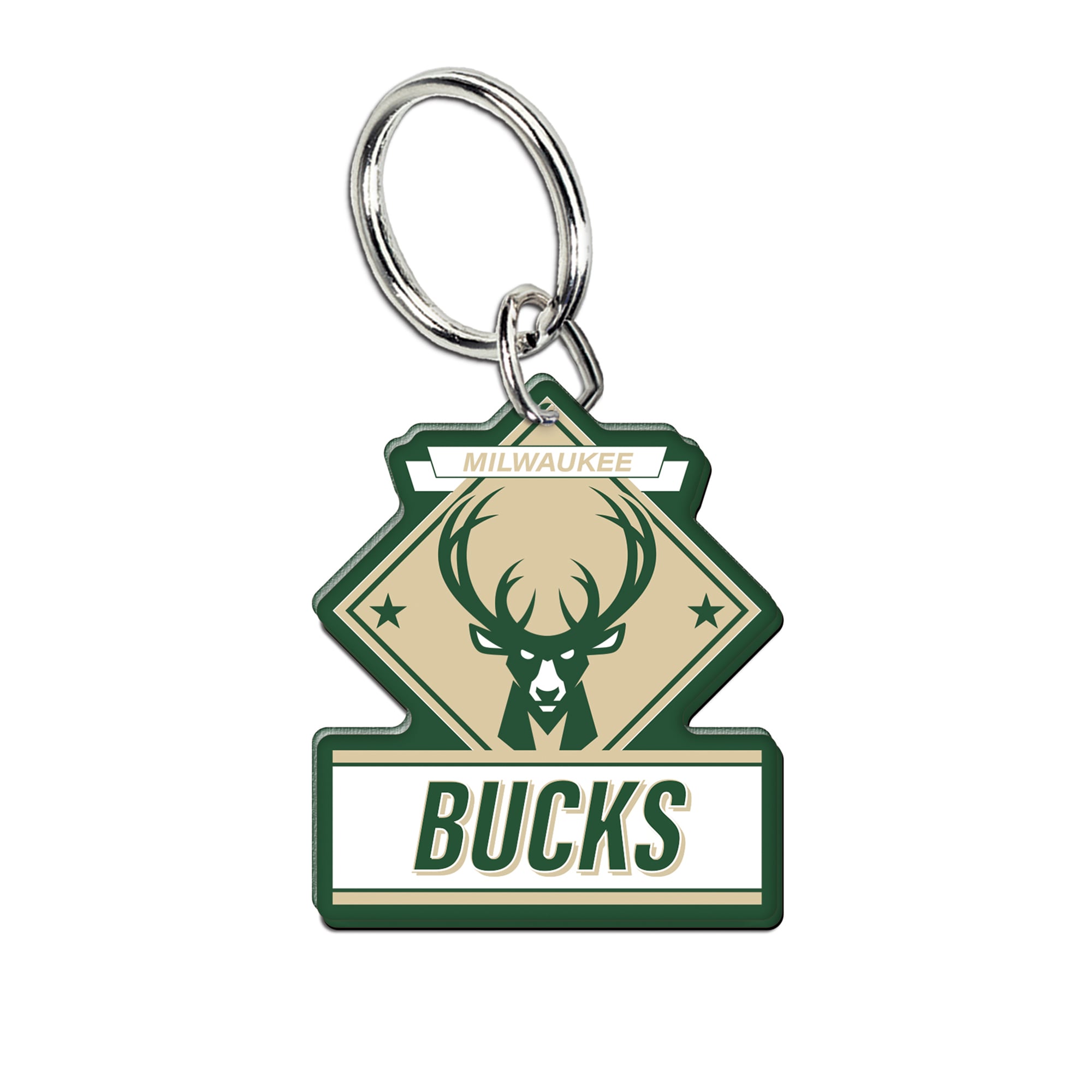 Portachiavi in acrilico dei Milwaukee Bucks