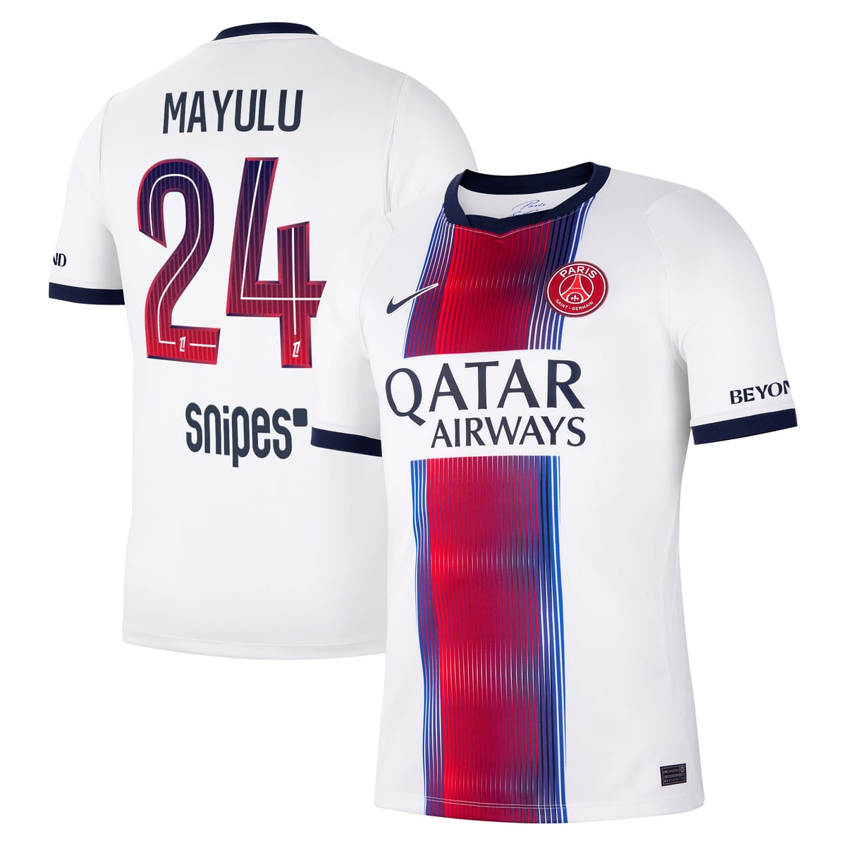Maillot Extérieur Stadium PSG Nike 26/27 avec flocage Mayulu 24