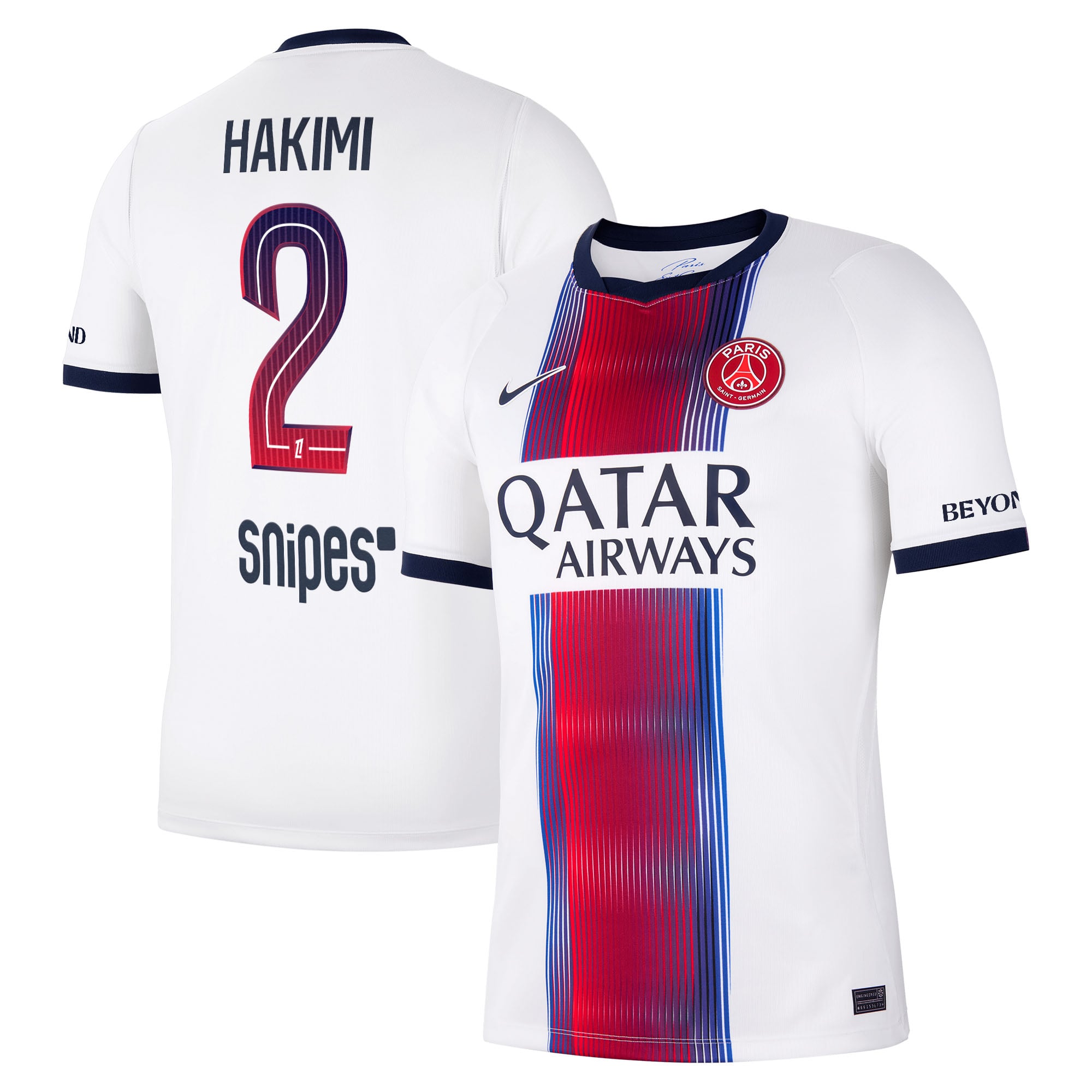 Maillot Extérieur Stadium PSG Nike 26/27 avec flocage Hakimi 2