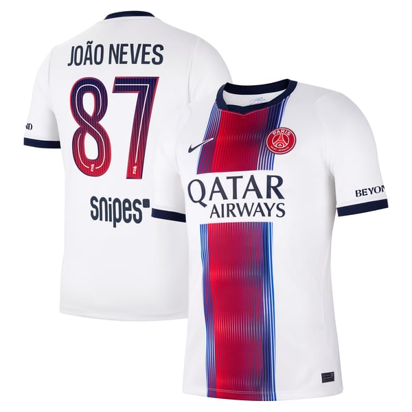 Maillot Extérieur Stadium PSG Nike 26/27 avec flocage João Neves 87