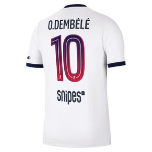 Maillot Extérieur Stadium PSG Nike 26/27 avec flocage O.Dembélé 10, vue 4