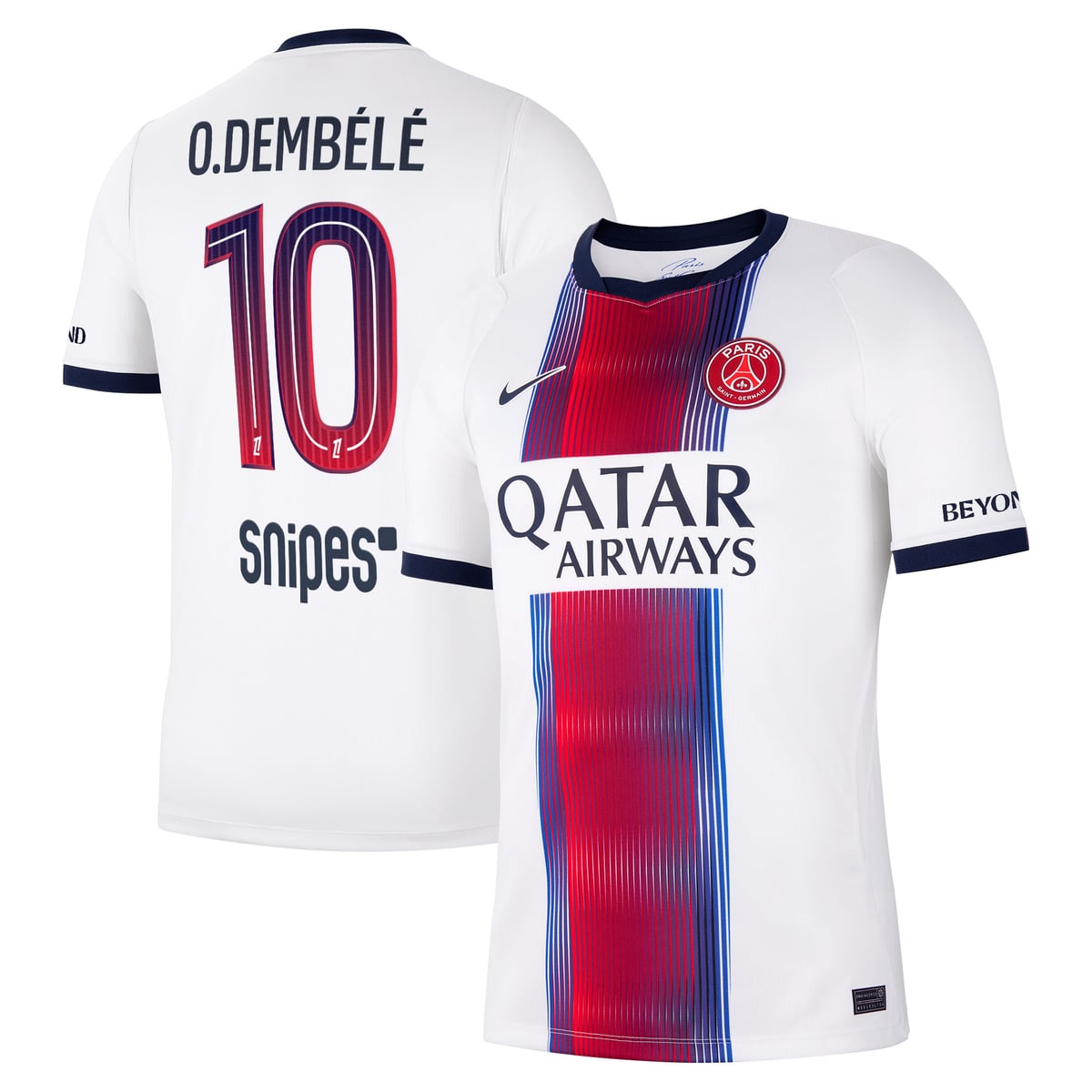 Maillot Extérieur Stadium PSG Nike 26/27 avec flocage O.Dembélé 10