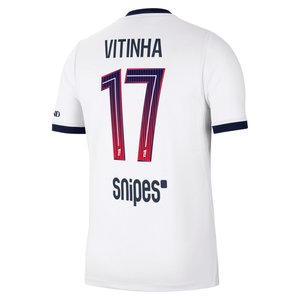 Maillot Extérieur Stadium PSG Nike 26/27 avec flocage Vitinha 17, vue 4