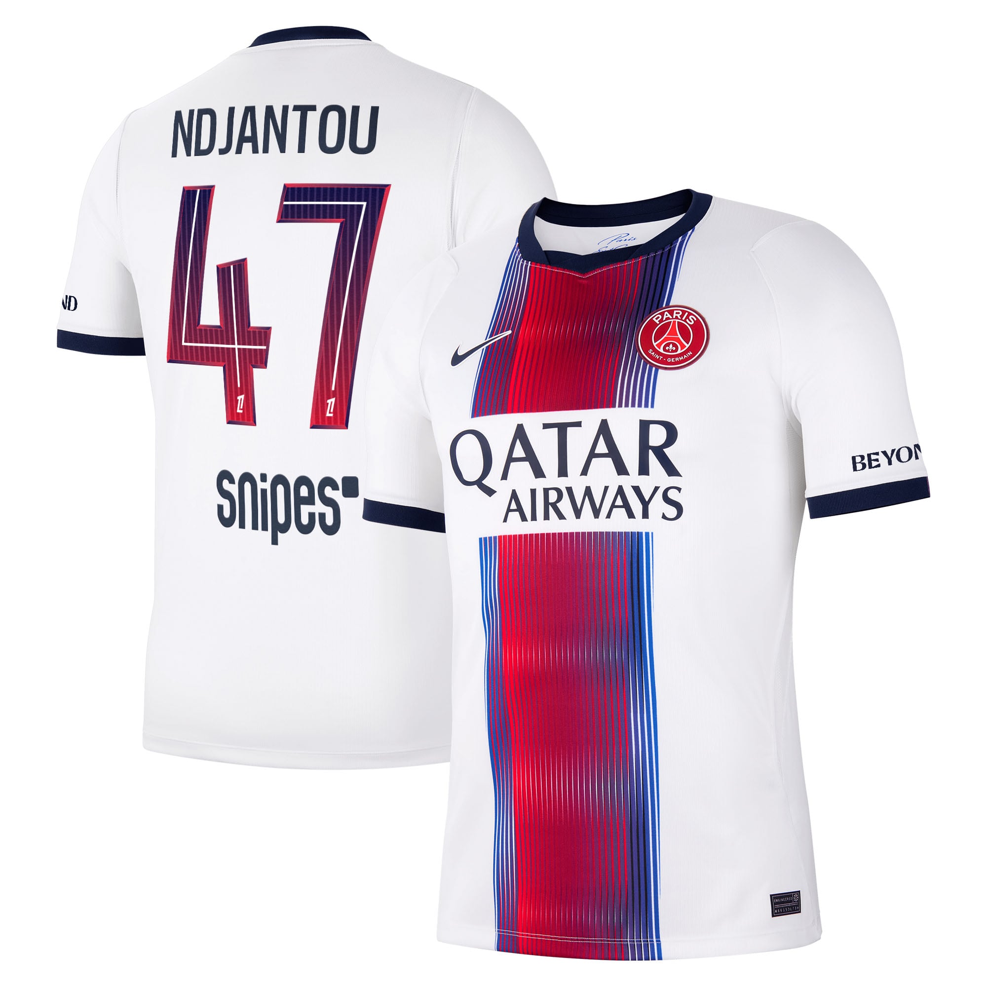 Maillot Extérieur Stadium PSG Nike 26/27 avec flocage Ndjantou 47