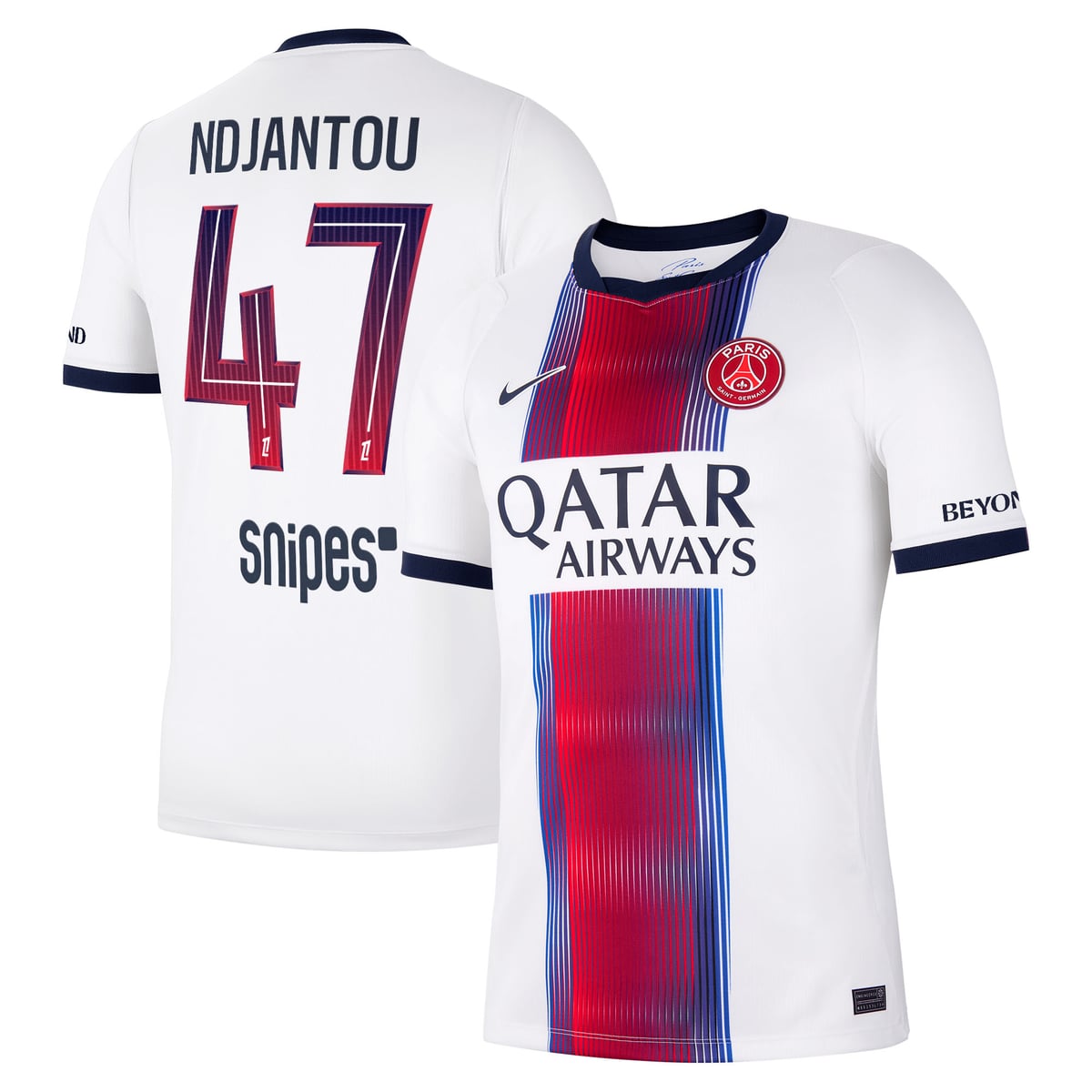 Maillot Extérieur Stadium PSG Nike 26/27 avec flocage Ndjantou 47