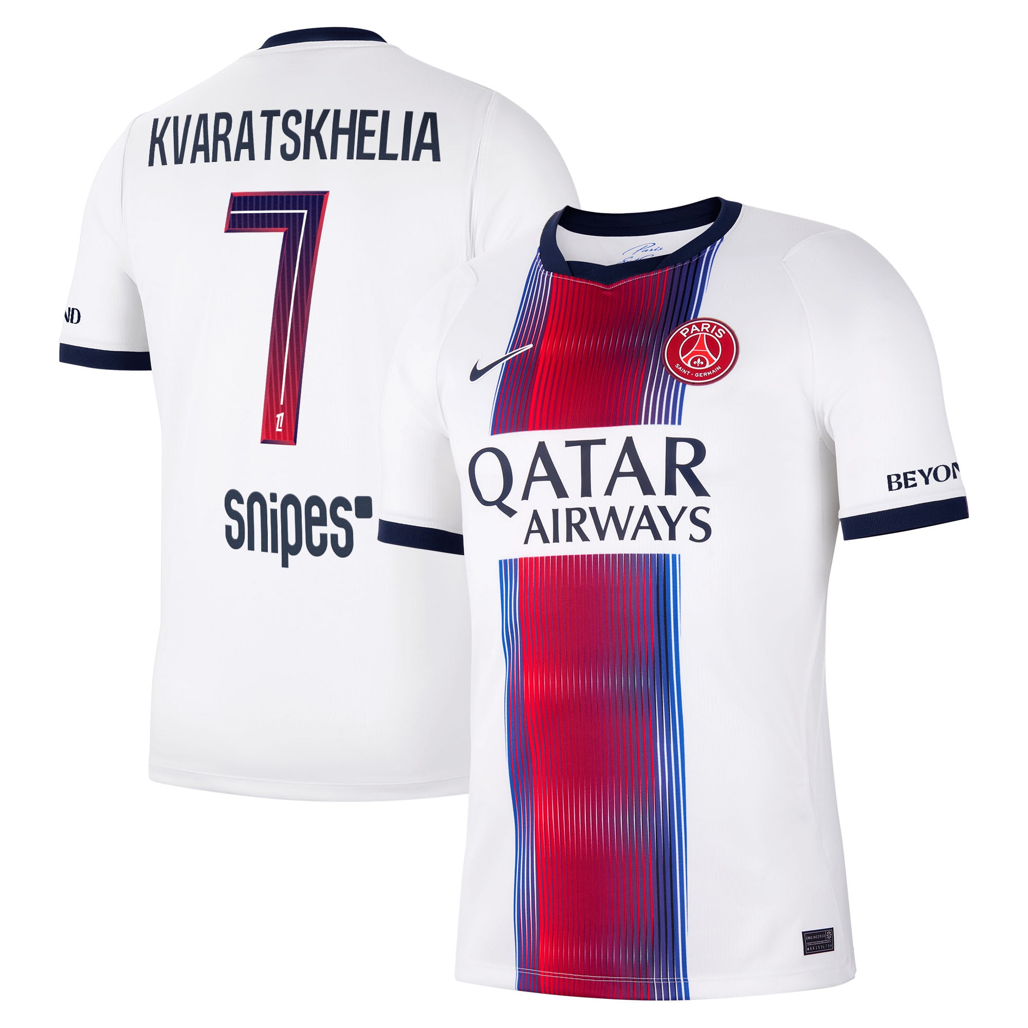Maillot Extérieur Stadium PSG Nike 26/27 avec flocage Kvaratskhelia 7