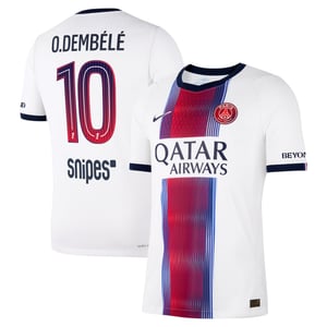 Maillot Extérieur Match PSG Nike Aero-FIT 26/27 avec flocage O.Dembélé 10, vue 1