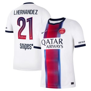 Maillot Extérieur Stadium PSG Nike 26/27 avec flocage L.Hernandez 21, vue 2
