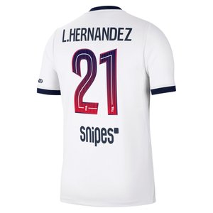 Maillot Extérieur Stadium PSG Nike 26/27 avec flocage L.Hernandez 21, vue 4