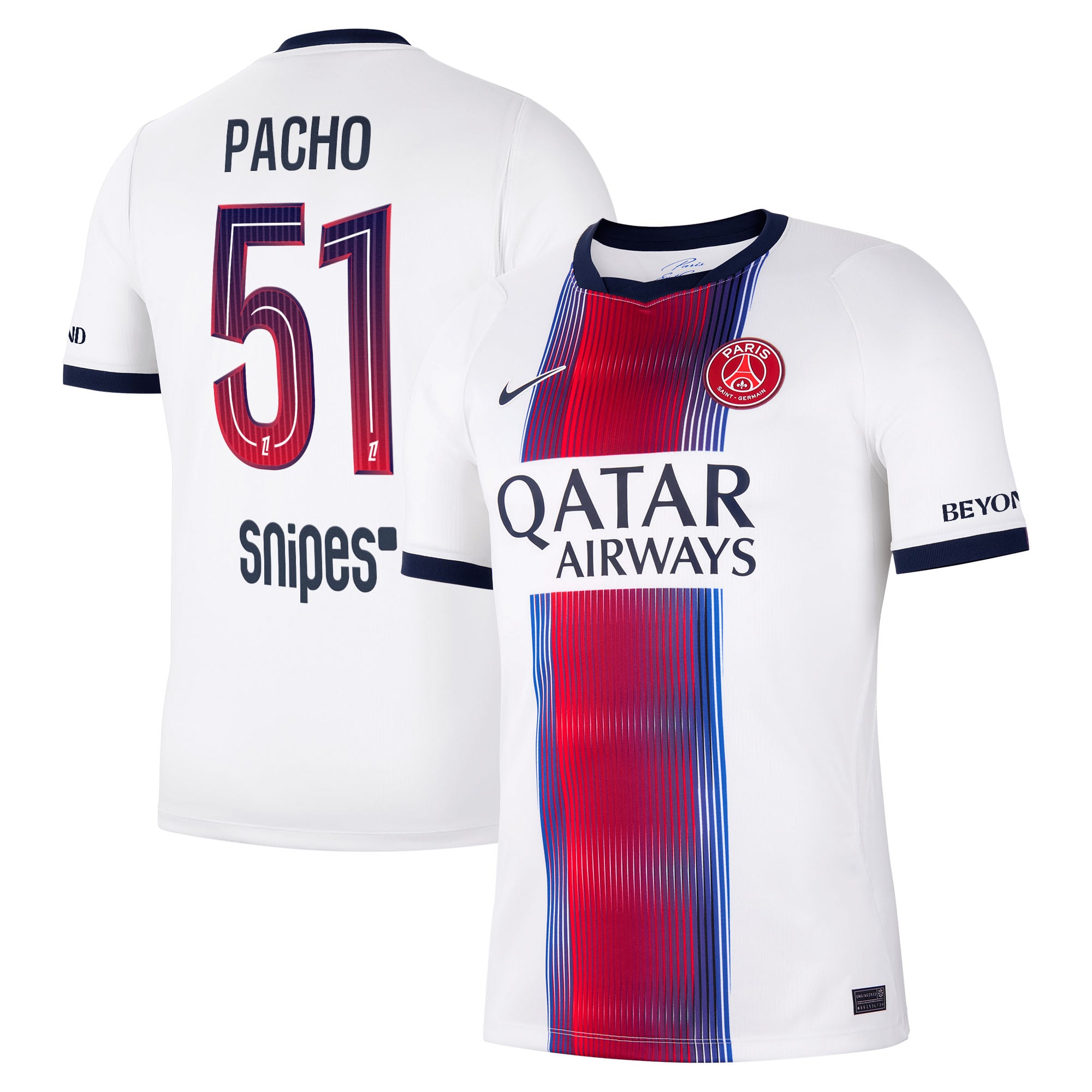 Maillot Extérieur Stadium PSG Nike 26/27 avec flocage Pacho 51