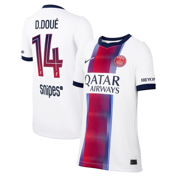 Maillot Extérieur Stadium PSG Nike 26/27 - Enfant avec flocage D.Doué 14