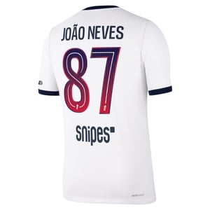 Maillot Extérieur Match PSG Nike Aero-FIT 26/27 avec flocage João Neves 87, vue 4