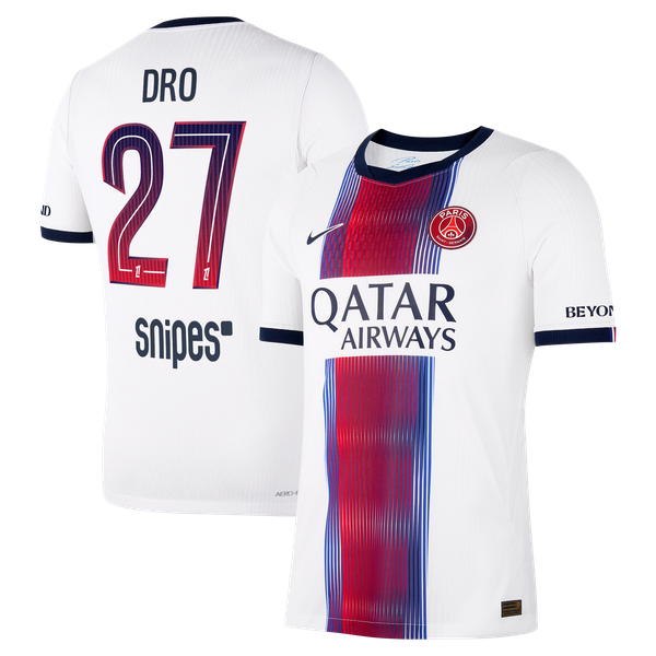 Maillot Extérieur Match PSG Nike Aero-FIT 26/27 avec flocage Dro 27