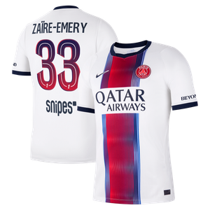 Maillot Extérieur Stadium PSG Nike 26/27 avec flocage Zaïre-Emery 33, vue 2