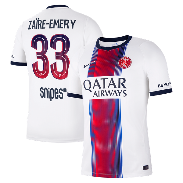 Maillot Extérieur Stadium PSG Nike 26/27 avec flocage Zaïre-Emery 33