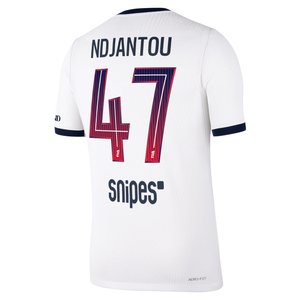 Maillot Extérieur Match PSG Nike Aero-FIT 26/27 avec flocage Ndjantou 47, vue 4