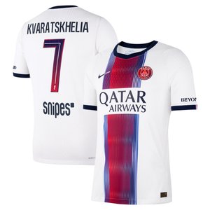 Maillot Extérieur Match PSG Nike Aero-FIT 26/27 avec flocage Kvaratskhelia 7, vue 2