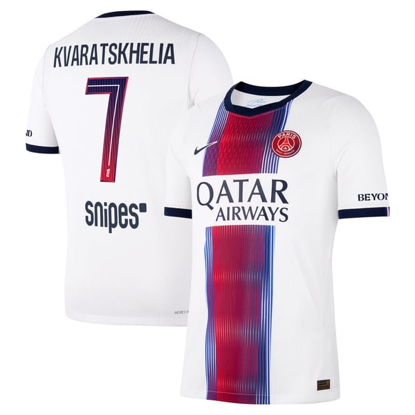 Maillot Extérieur Match PSG Nike Aero-FIT 26/27 avec flocage Kvaratskhelia 7