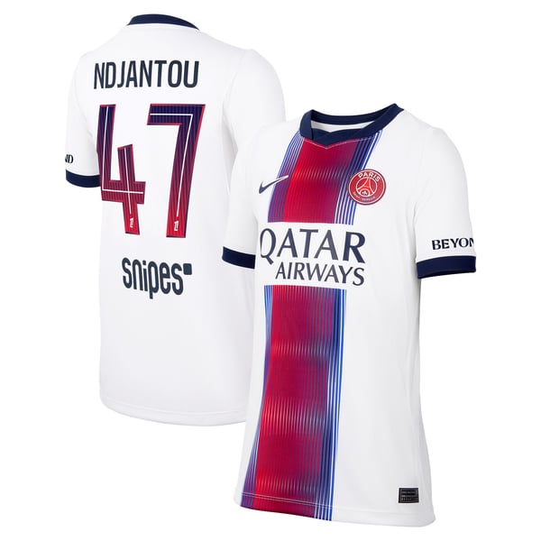 Maillot Extérieur Stadium PSG Nike 26/27 - Enfant avec flocage Ndjantou 47