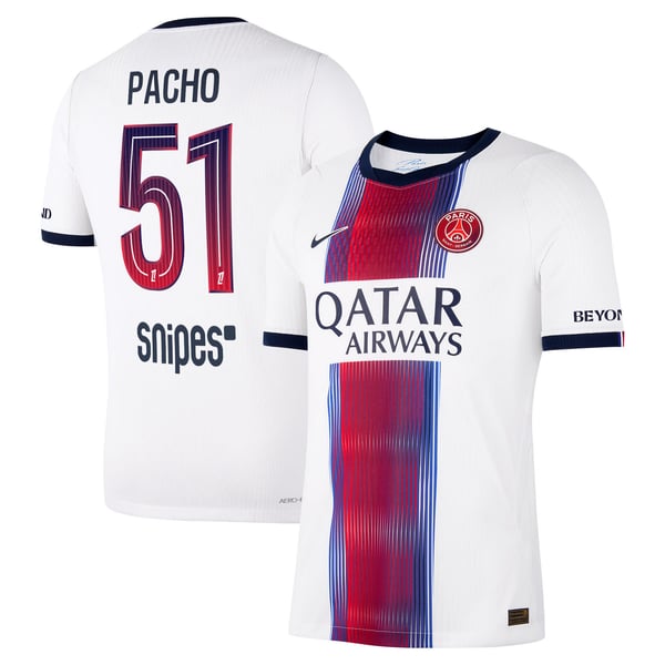 Maillot Extérieur Match PSG Nike Aero-FIT 26/27 avec flocage Pacho 51