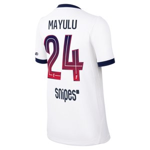 Maillot Extérieur Stadium PSG Nike 26/27 - Enfant avec flocage Mayulu 24, vue 4
